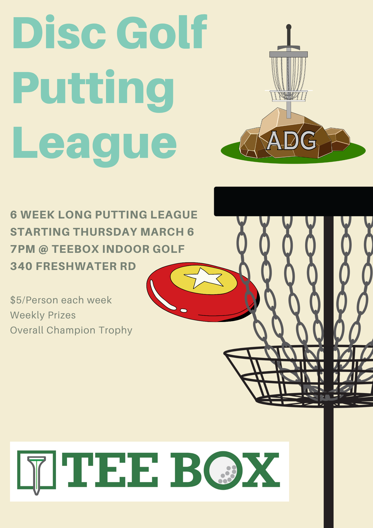 Poster for Winter Putting League Kickoff